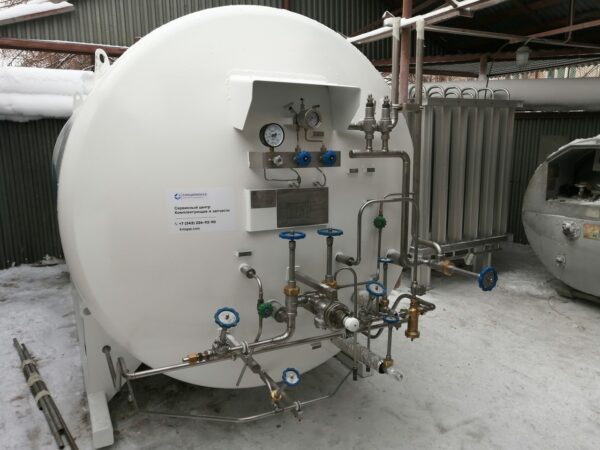 криогенный газификатор ГХК-8, горизонтальное исполнение