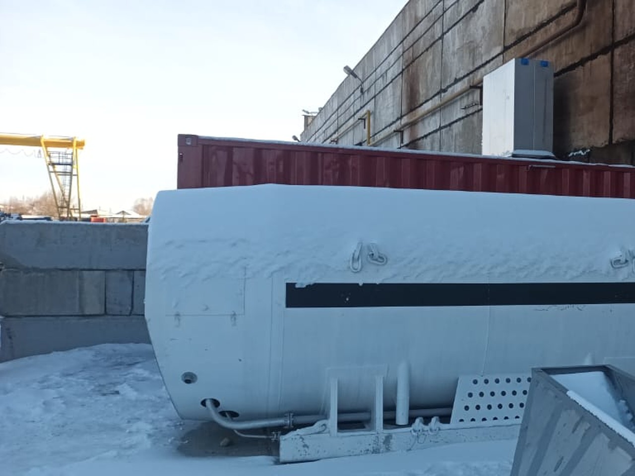Монтаж ЦТК-8 и ГХК-3 для азота