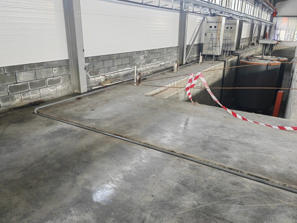 азотная газовая магистраль на заводе